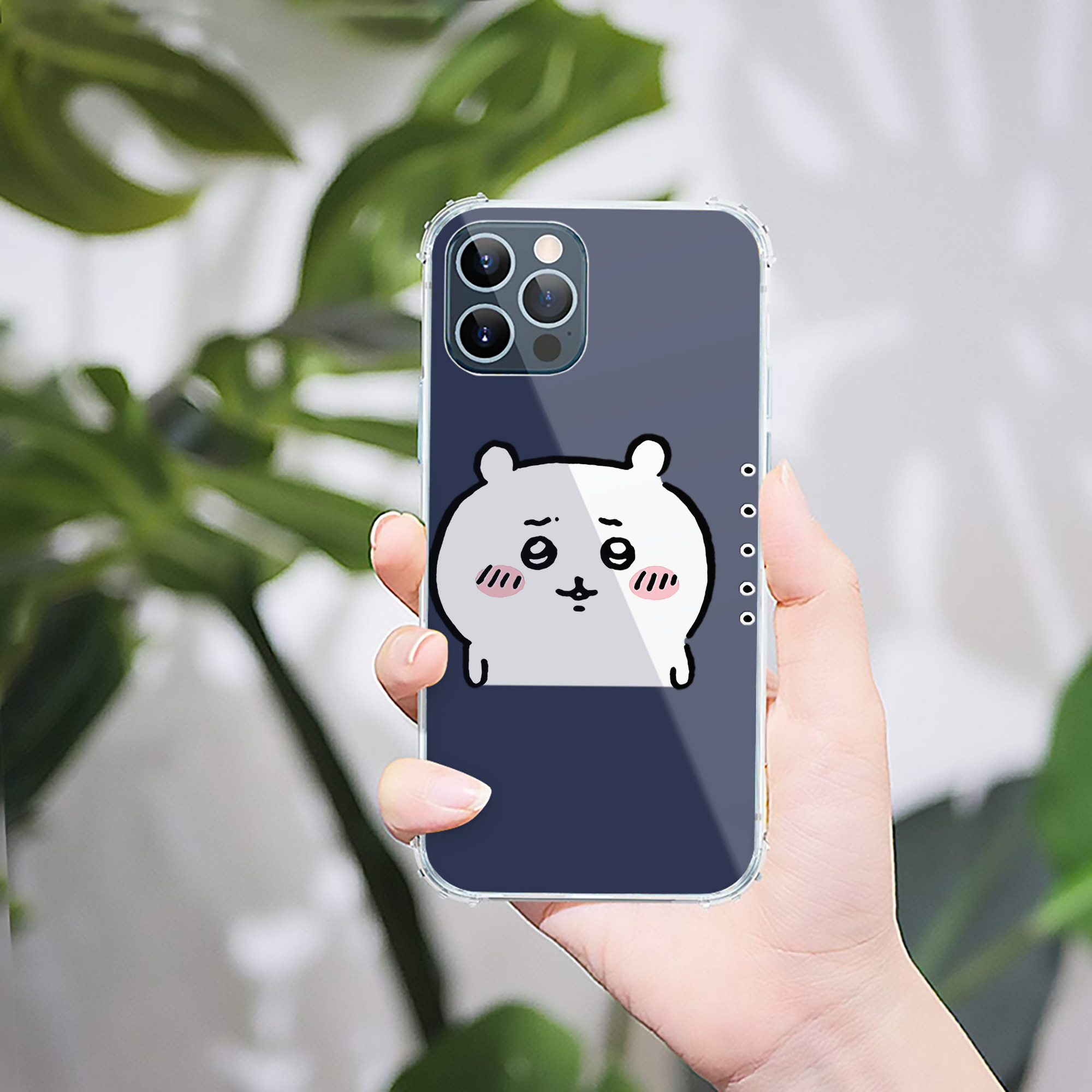 （画像用） ちいかわ ちいかわ Chii-kawa chiikawa 【iPhone 12シリーズ対応】透明スマホケース（クリアソフトケース）